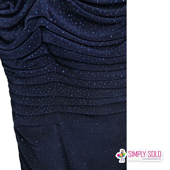 Laundry by Shelli Segal Women's Gown‎ Dress Jersey Sequin Maxi Evening 2 - Picture 9 of 16